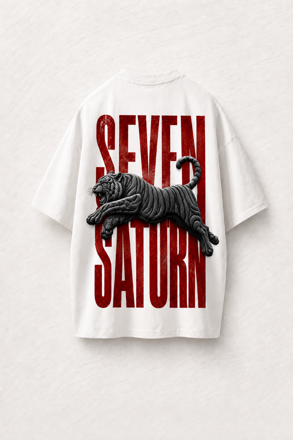 White Oversized Saturn Mark T-Shirt