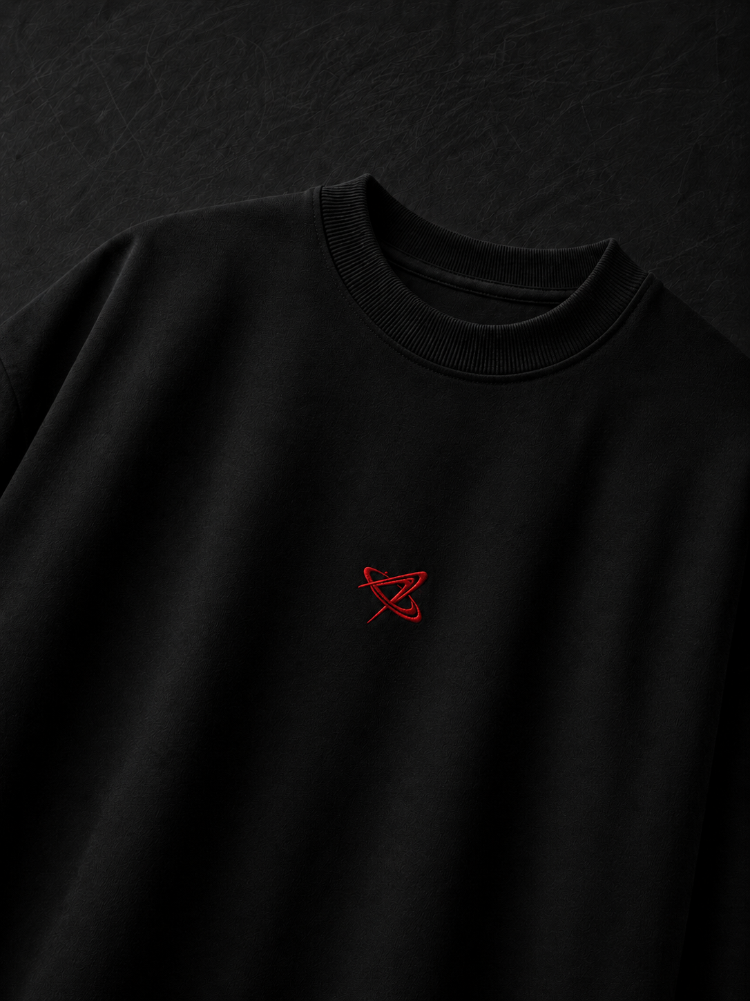 Saint Saturn Oversized Black T-Shirt