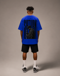 Urban night walk Blue Oversized T-Shirt