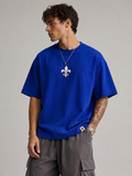 Fleur Mark Royal Blue Regular T-Shirt