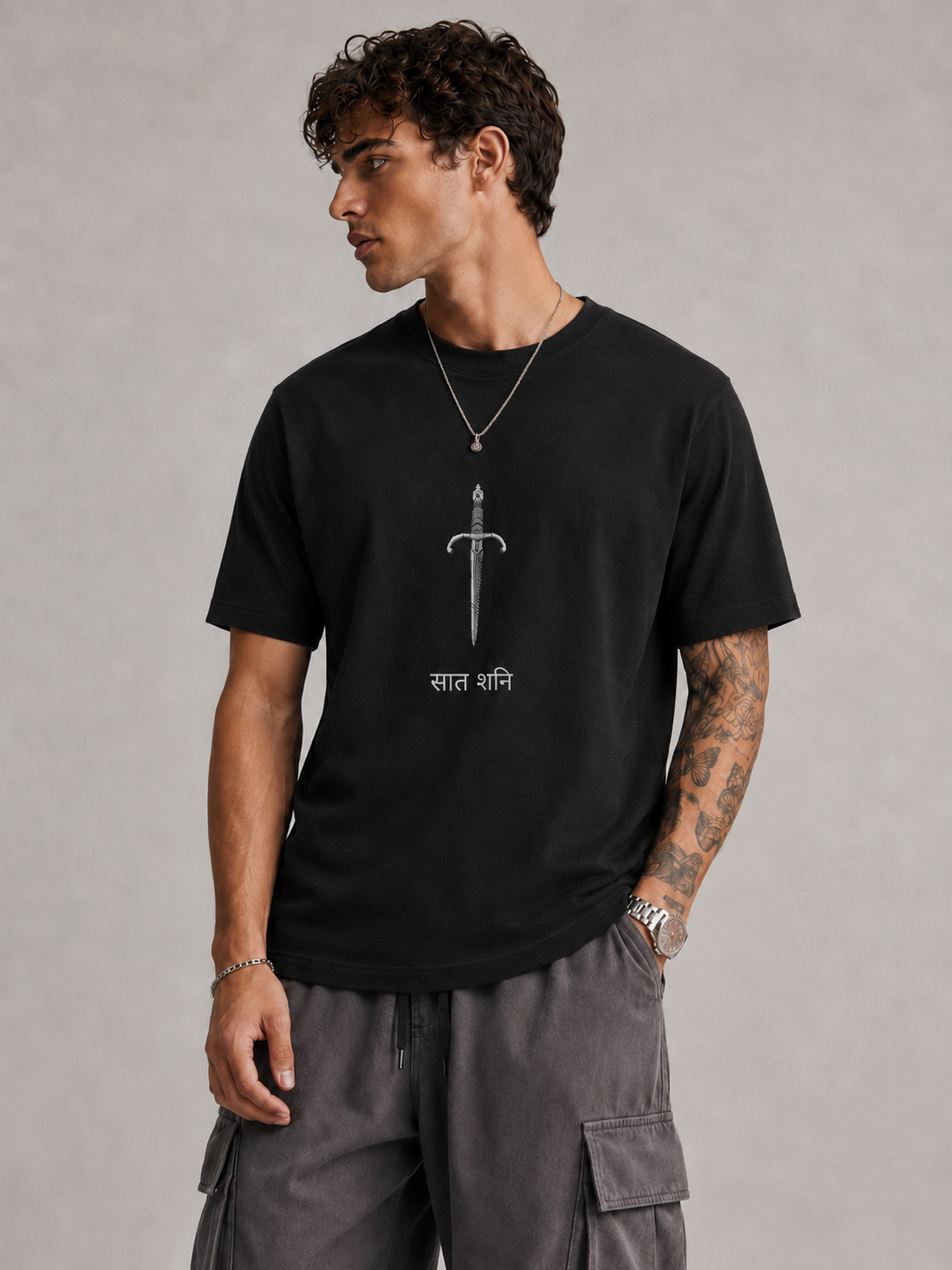 Blade Mark Regular Black T-Shirt