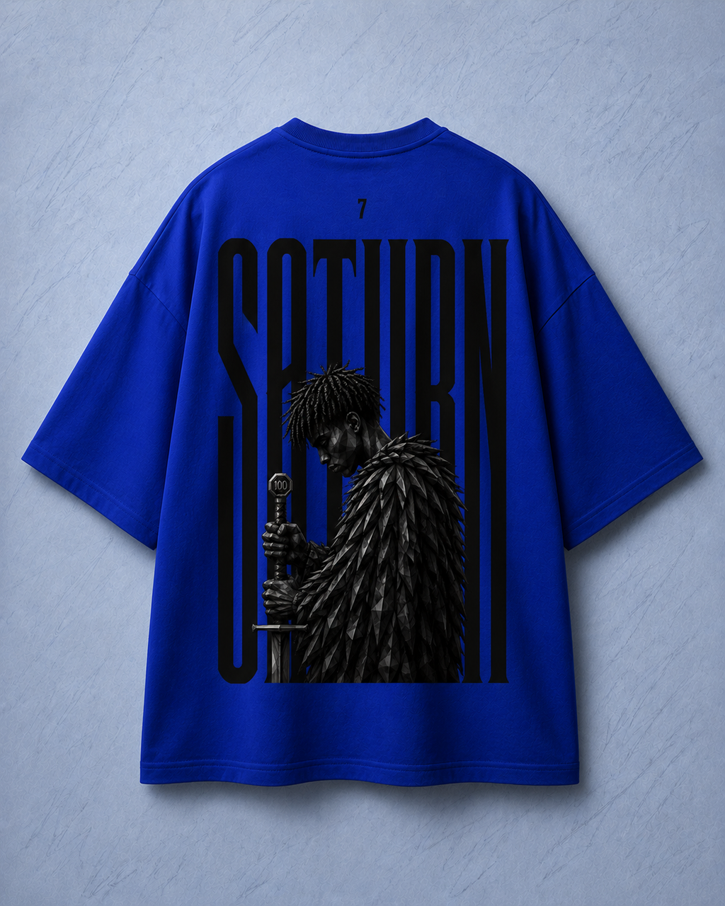 Urban night walk Blue Oversized T-Shirt