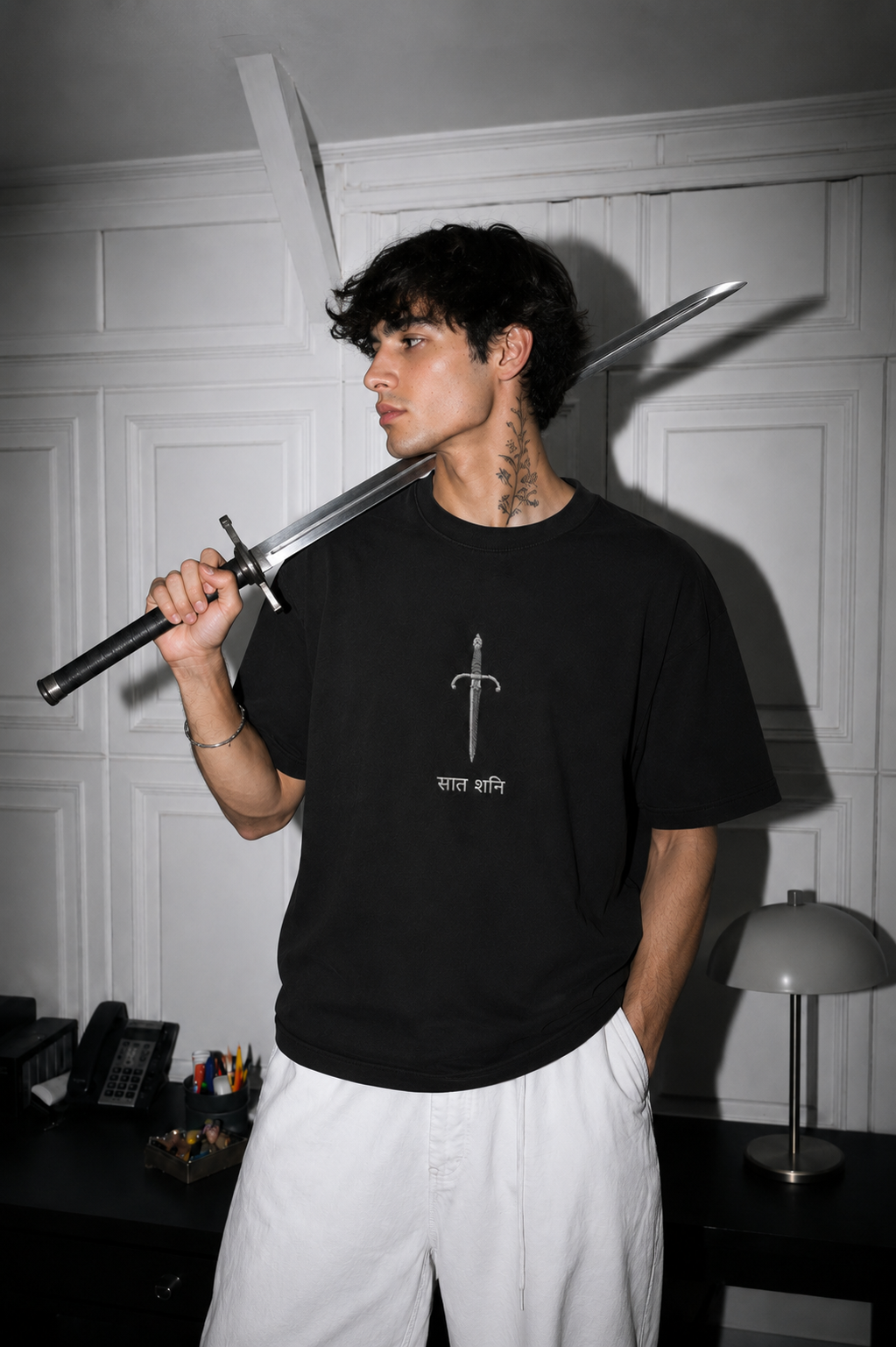 Blade Mark Regular Black T-Shirt