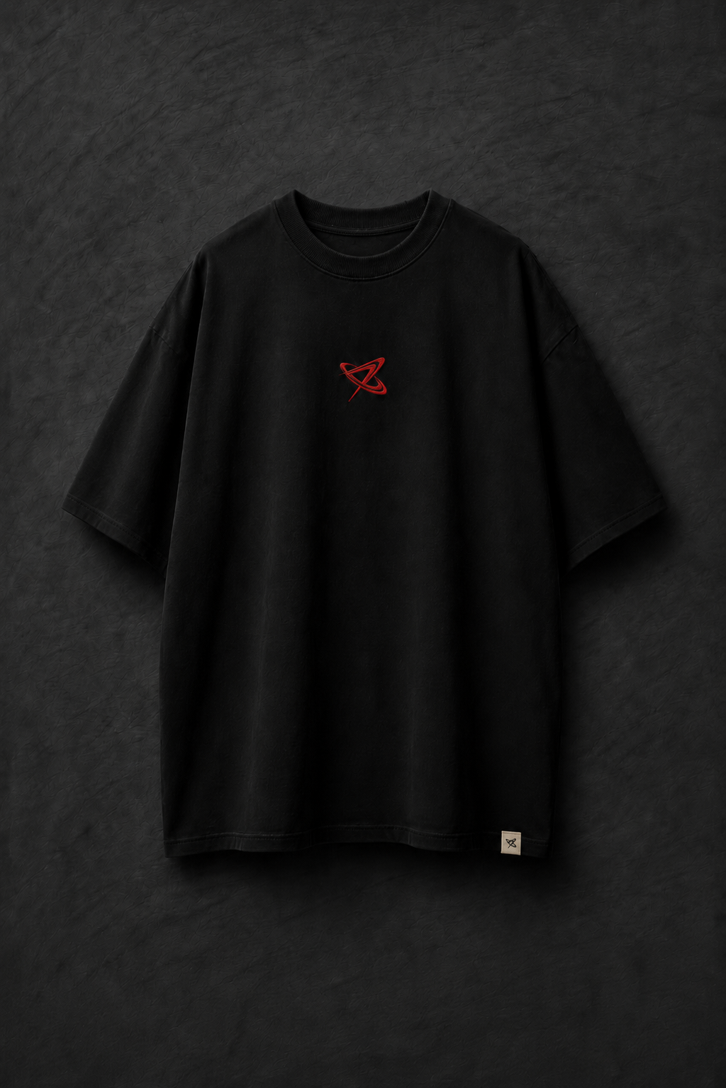 Saint Saturn Oversized Black T-Shirt