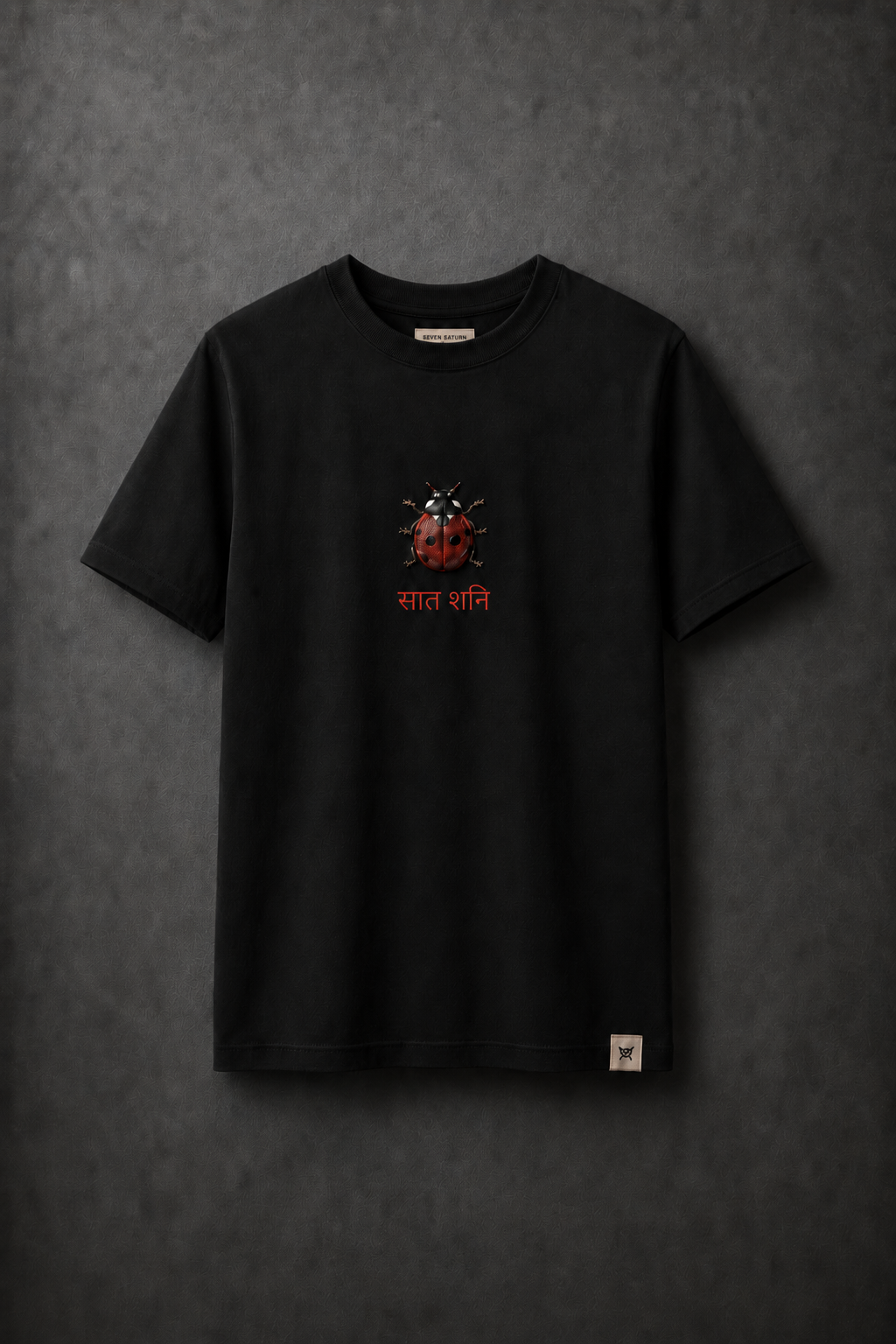 Black Saat Shani Beetle Regular Tee