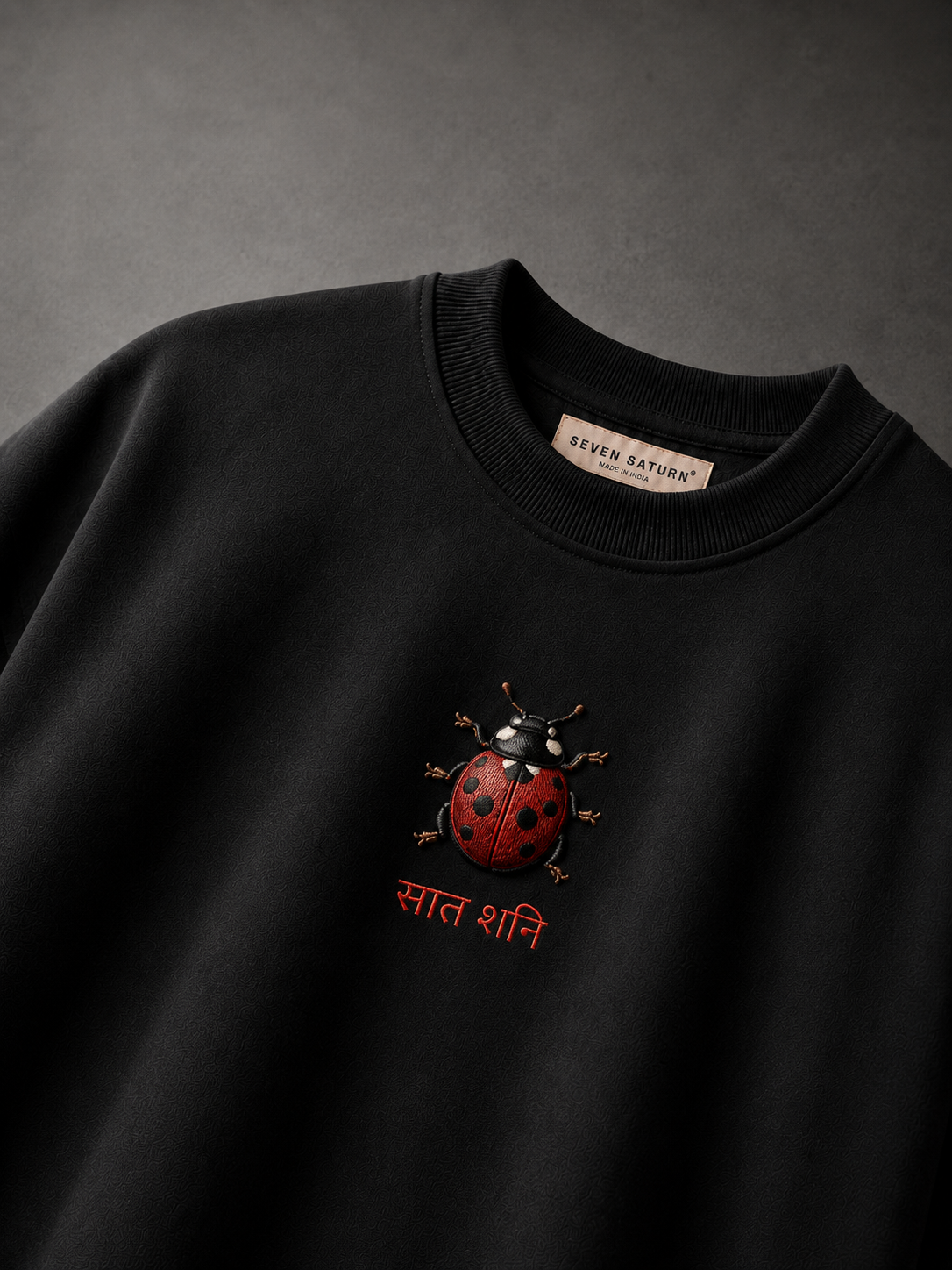 Black Saat Shani Beetle Regular Tee