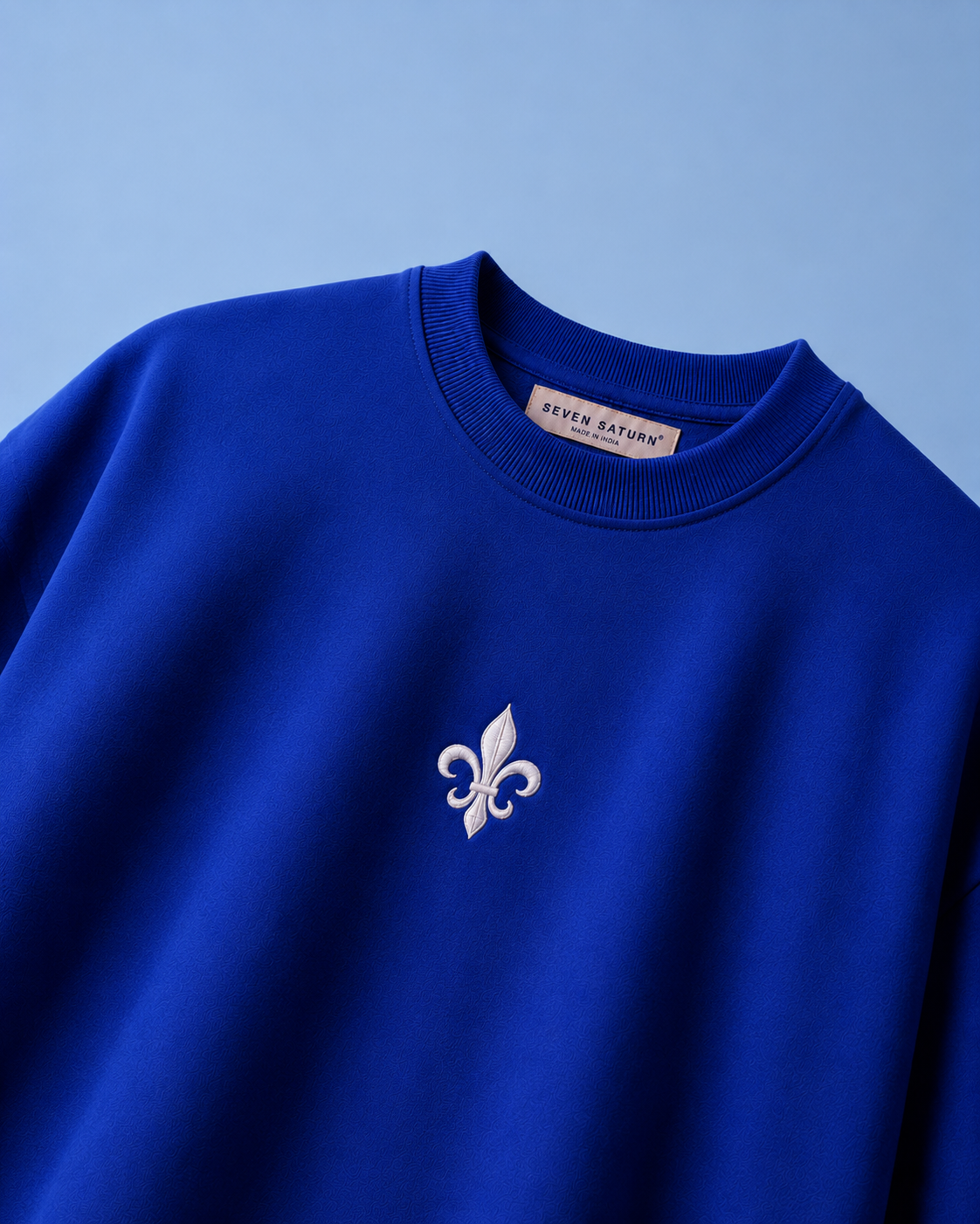 Fleur Mark Royal Blue Regular T-Shirt