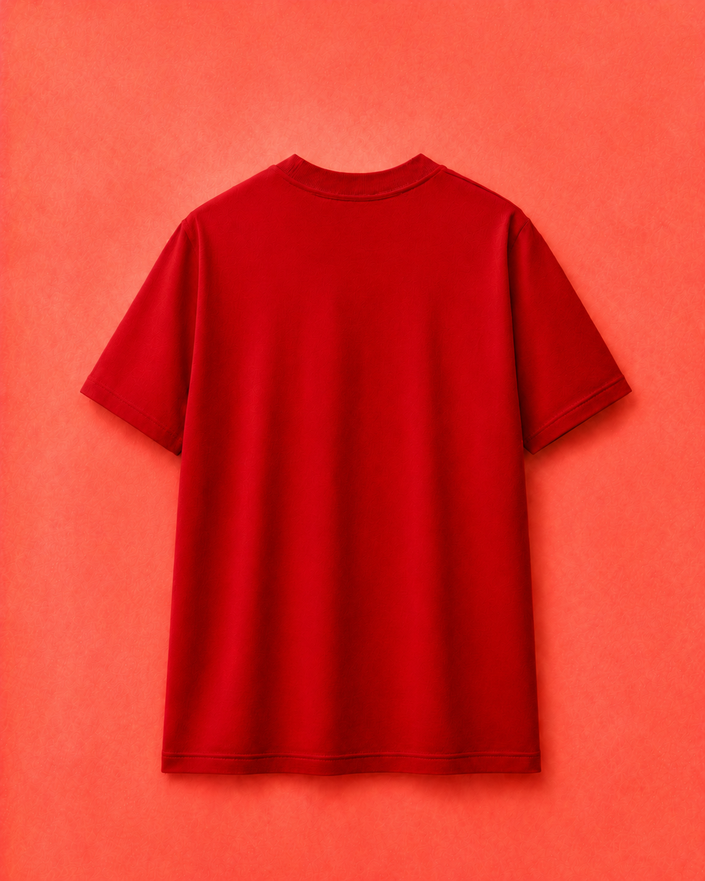 Red Uno Reverse Embroidered Regular T-Shirt
